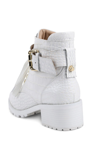 BCBGeneration Women's Nubi Lug Sole Combat Bootie Women's Shoes