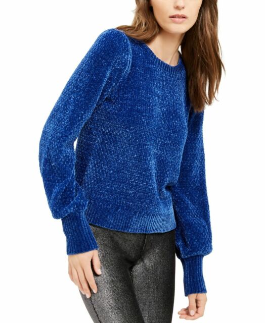 Michael Michael Kors Chenille Balloon-Sleeve Sweater, Regular Size - XL