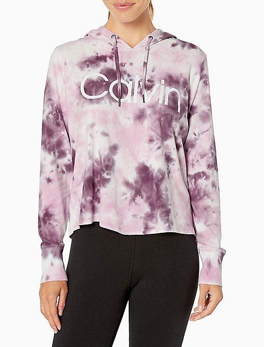 Calvin Klein Performance Tie-Die Logo Hoodie Size_XS