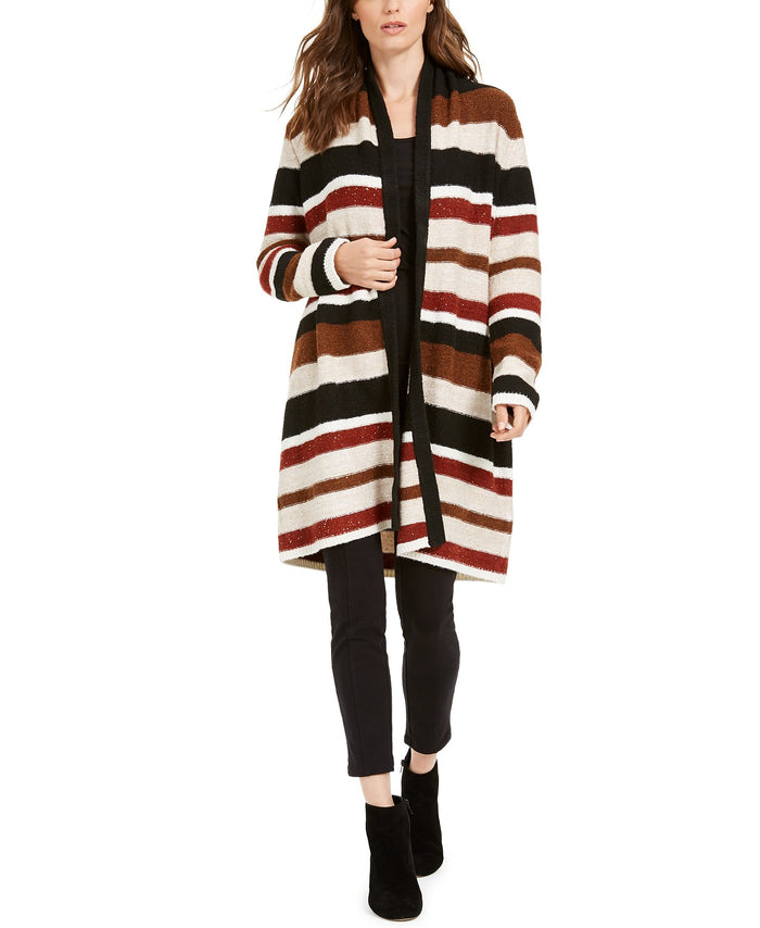 INC Embellished Striped Cardigan, Created for Macy's