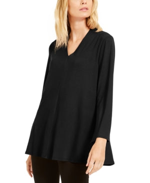Eileen Fisher V-Neck Flared Top
