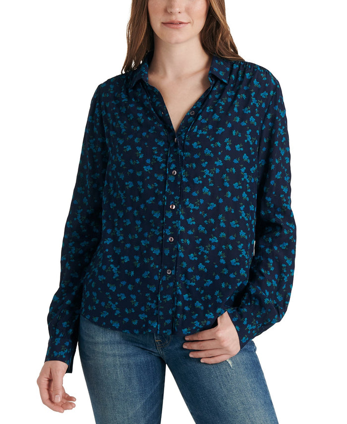 Lucky Brand Harlowe Floral-Print Top