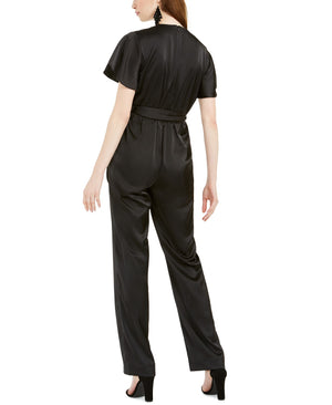 Kendall + Kylie Faux-Wrap Tie-Waist Jumpsuit