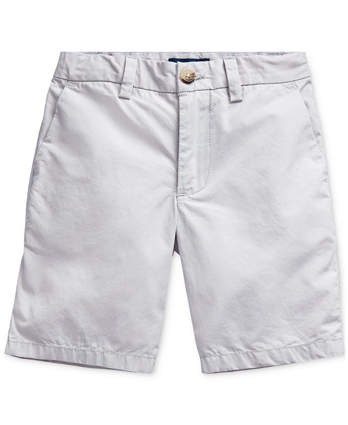 Polo Ralph Lauren Big Boys Cotton Poplin Shorts Light Smoke 12