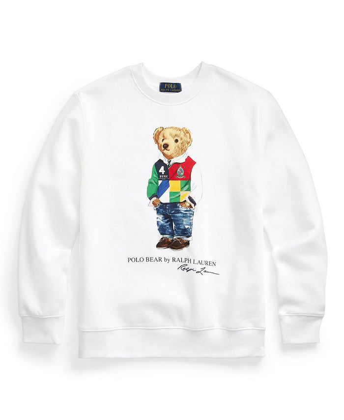 Polo Ralph Lauren Big Girls Marseilles Bear Terr White S 7