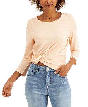 Style & Co 3/4-Sleeve Scoop-Neck Top, Created for Macy's - XS