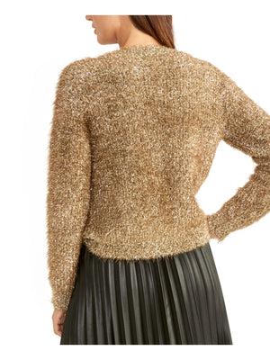 Rachel Rachel Roy Delia Ruched-Sleeve Sweater - Gold