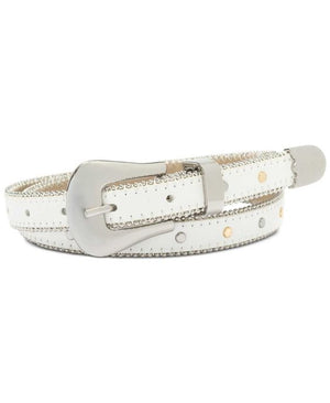 I.n.c. Shot Bead and Studded Faux Leather Belt.