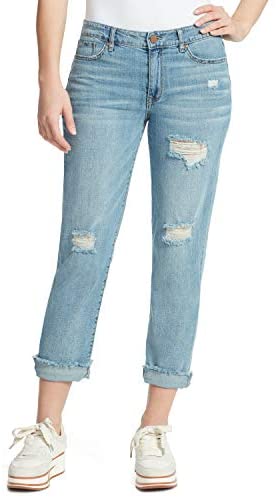 William Rast Women's Denim Pants and Jeans - Bayou Blue Vintage Boyfriend Jeans - 24