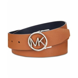 Michael Michael Kors Reversible Mk Logo Buckle Belt - Brown