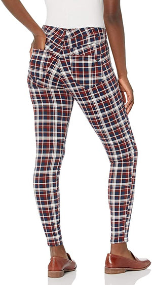 William Rast High-Rise Plaid Skinny Jeans - Size 26