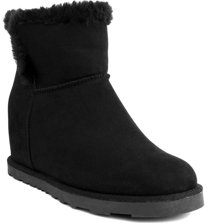 Juicy Couture Firecracker Women's Hidden Wedge Winter Boots, Size: 6, Black