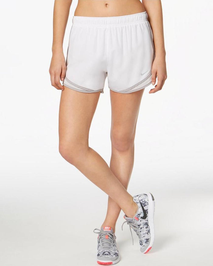 Nike Women's Dry Tempo Shorts White, Small - Women's Athletic Performance Bottoms at Academy Sports