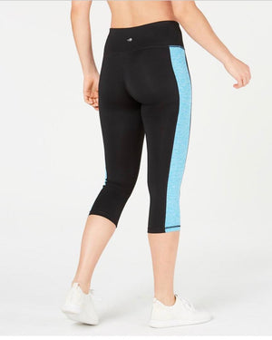 Ideology Womens Colorblock Cropped Athletic Leggings