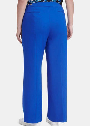 CALVIN KLEIN Womens Blue Wear to Work Pants Plus Size