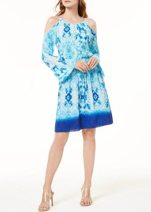 Inc Tie-Dye Gauze Dress, Created for Macy's - Tie Dye Galaxy