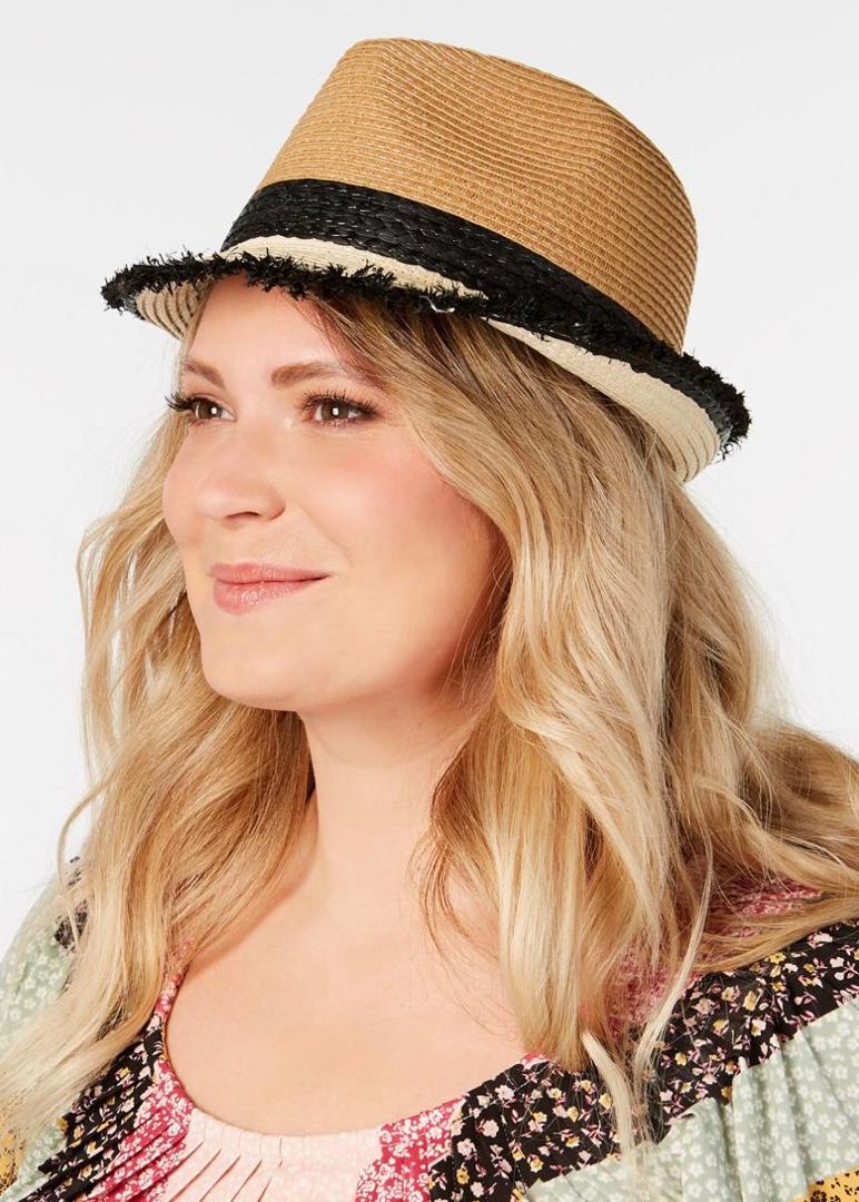 Steve Madden Colorblocked Short-Brim Fedora – Jacks and Gill  display picture 1