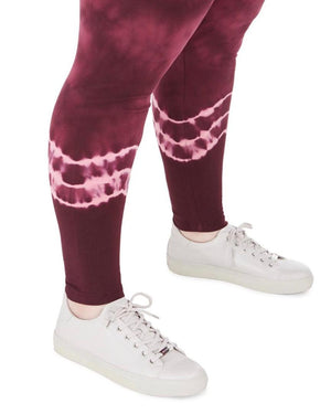 IDEOLOGY Womens Purple Tie Dye Active Wear Leggings Plus Size