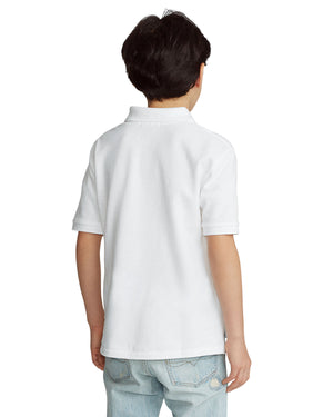 Polo Ralph Lauren Boys Pique Polo White SIZE 8