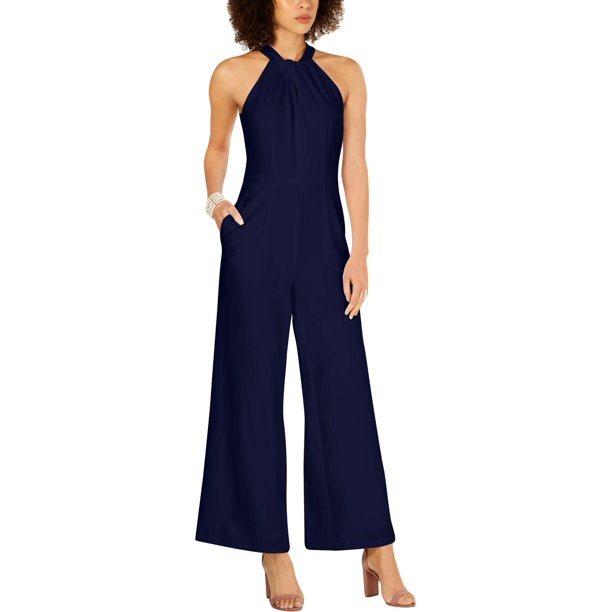 Julia Jordan Womens Jumpsuit Crepe Halter - Size 8