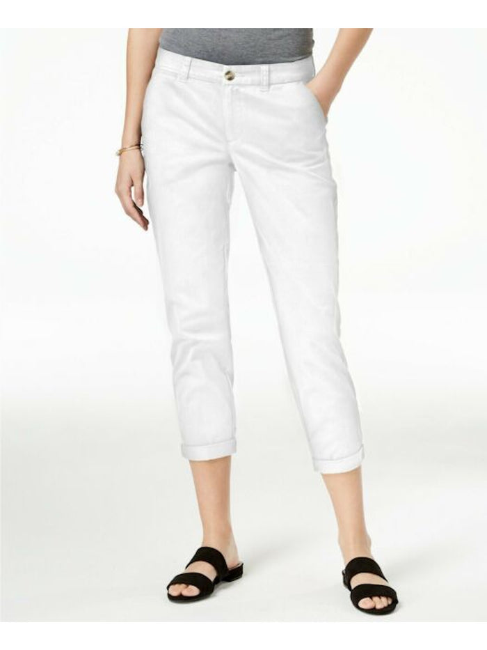 Maison Jules Slim Ankle Pants, Created for Macy's - Bright White