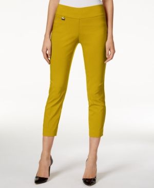 Alfani Tummy-Control Pull-on Capri Pants, Created for Macy's