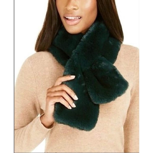 Embossed Faux-Fur Stole