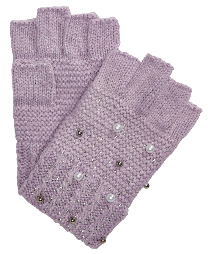 INC International Concepts Women’s Shine Like the Night Fingerless Gloves (Lilac)