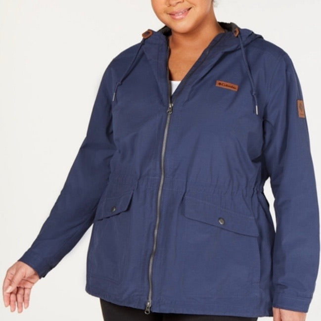 Columbia Plus Size Cultus Lake Hooded Jacket - Nocturnal