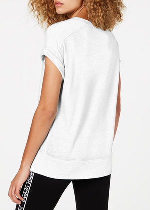 Calvin Klein Performance Asymmetrical T-Shirt - White