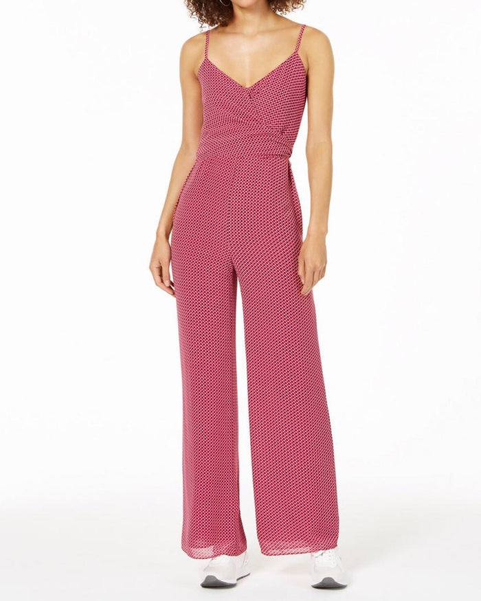 MICHAEL Michael Kors Womens Printed Geometric Jumpsuit