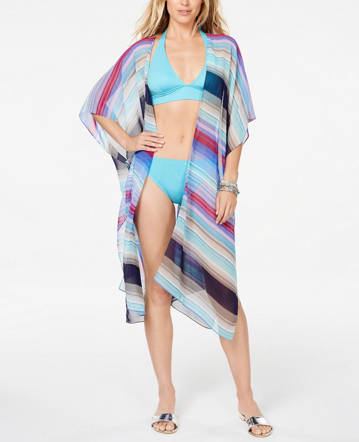 Cejon Melrose Striped Duster - Multi/Blue