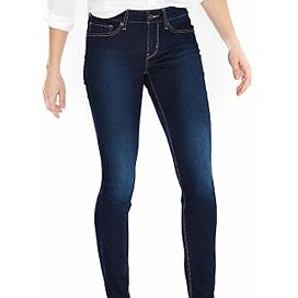 Women's 711 Skinny Fit Water Conscious Jeans, Size: 33 (US16) XL, Dark Blue