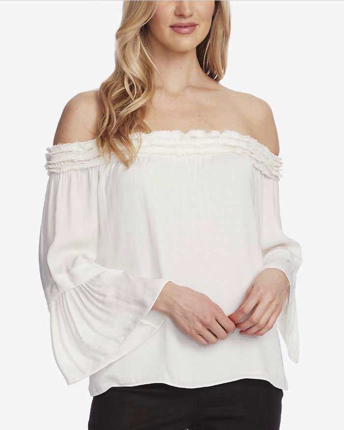 Vince Camuto Ruffled Off-the-Shoulder Blouse - Large