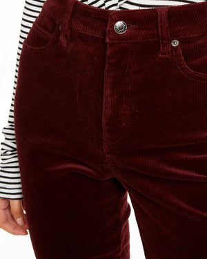 High-Rise Blush Skinny Corduroy Pants