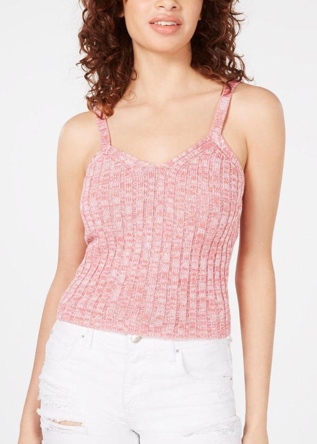 Hooked up by Iot Juniors' Marled Rib-Knit Sweater Tank Top