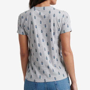 Lucky Brand Womens Crew Neck Printed T-Shirt