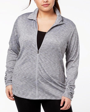 Columbia Plus Size Outerspaced Iii Zip Jacket - Columbia Grey Space Dye