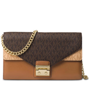 Michael Kors Sloan Large Leather Chain Wallet