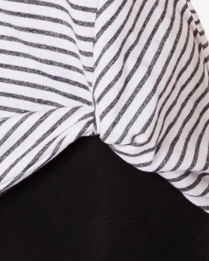 Ideology Striped Knot-Front Top