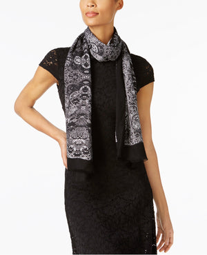 I.n.c. Intricate Lace Wrap & Scarf in One