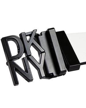 Dkny Logo Plaque Reversible Belt, Created for Macy's