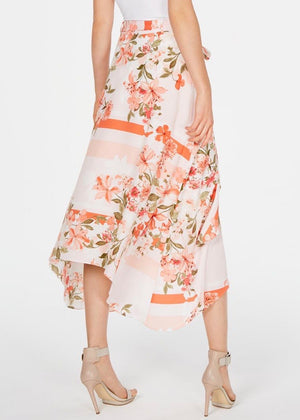 Calvin Klein Women's Floral Ruffled MIDI Skirt