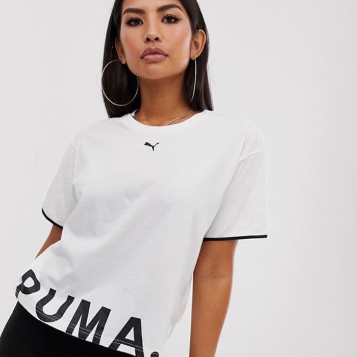 Puma Chase Cotton T-Shirt - Puma White