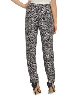 DKNY Womens Black Animal Print Pants - Size M