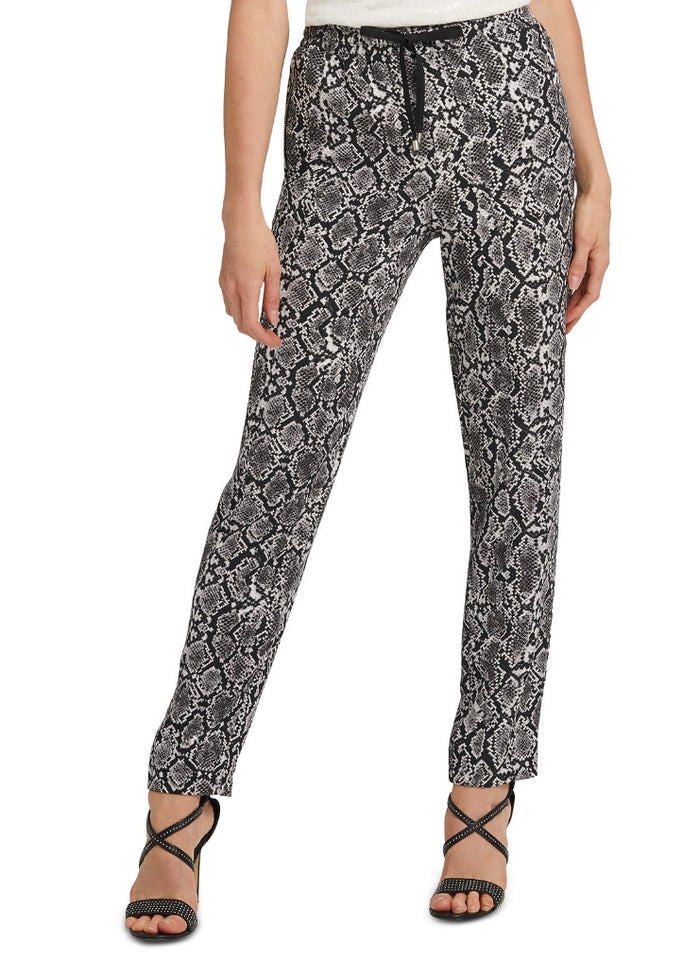 DKNY Womens Black Animal Print Pants - Size M