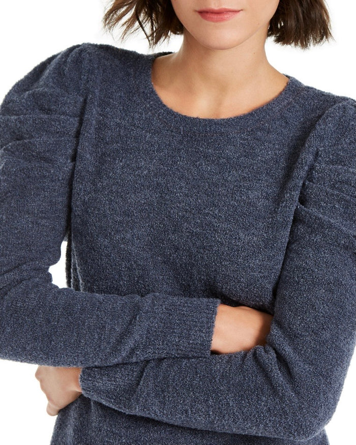 Inc Puff-Sleeve Sweater, Created for Macy's - Inkberry