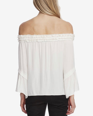 Vince Camuto Ruffled Off-the-Shoulder Blouse - Large