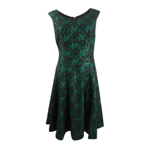 Inc Sequined Lace Fit & Flare Dress, Created for Macy's