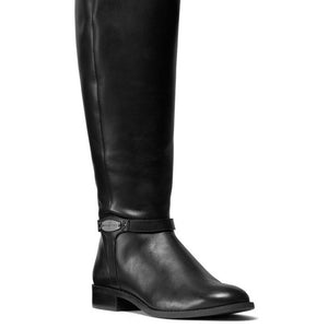 Michael Michael Kors Finley Wide Calf Leather Riding Boots Women's Shoes